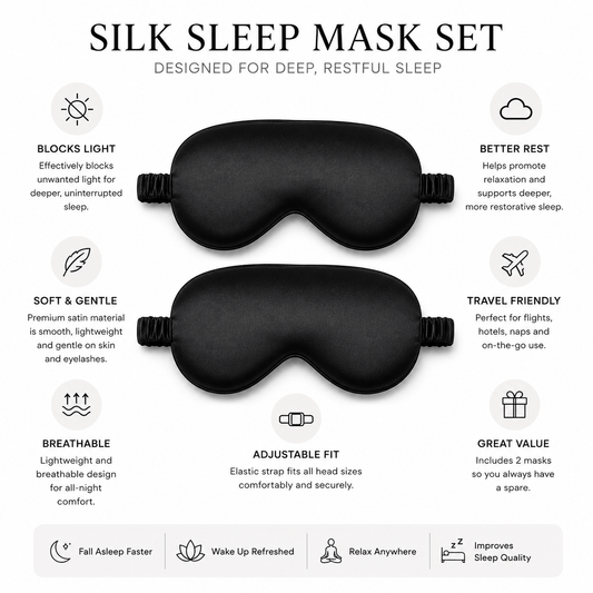 Silk Sleep Mask Set