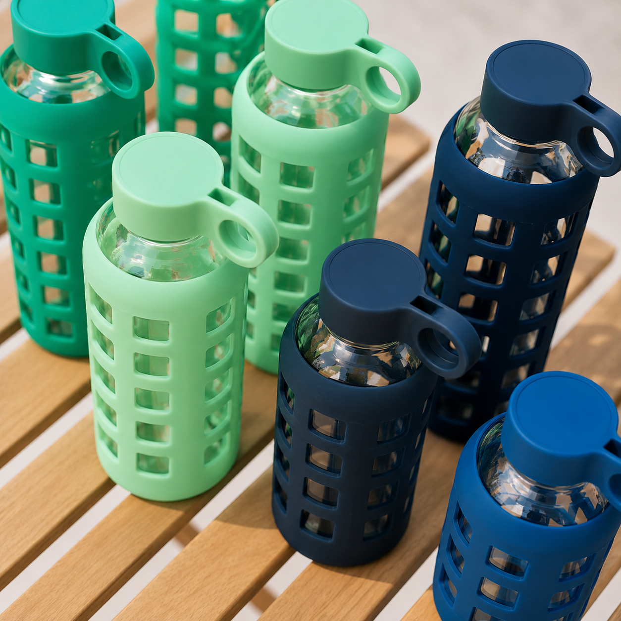 PureFlow Glass Water Bottle – Stay Hydrated in Style