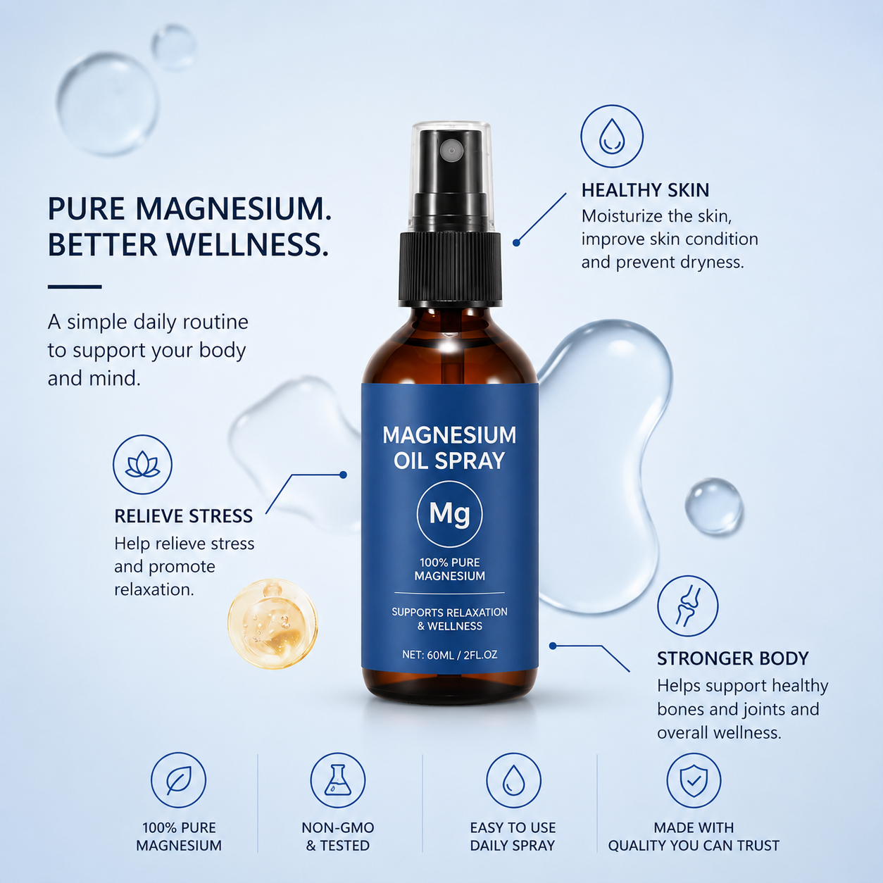 Magnesium Sleep Spray – Muscle Relief & Deep Relaxation