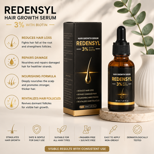 Biotin & Rosemary Hair Growth Serum – Thicker & Stronger Hair