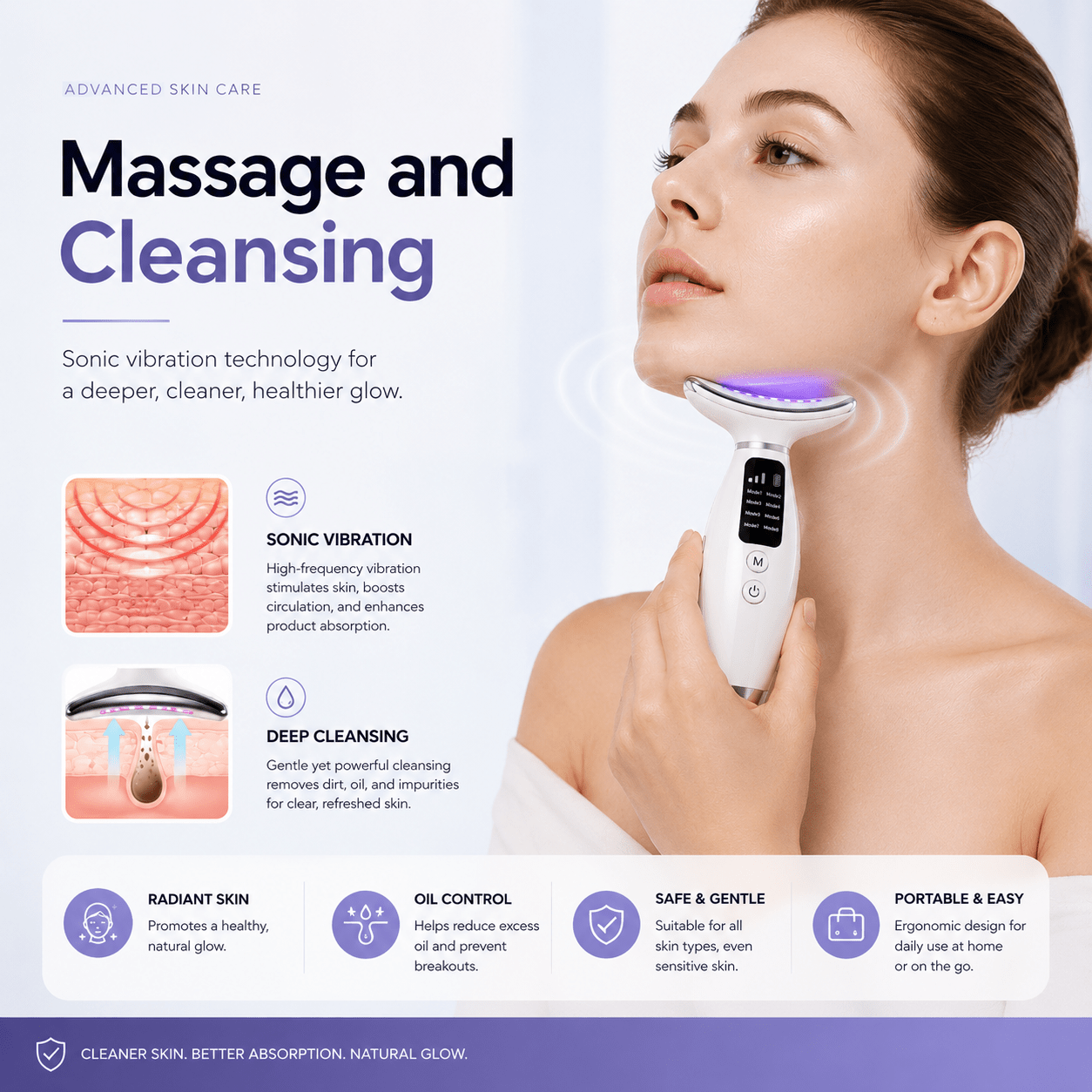 LED Face & Neck Lift Massager
