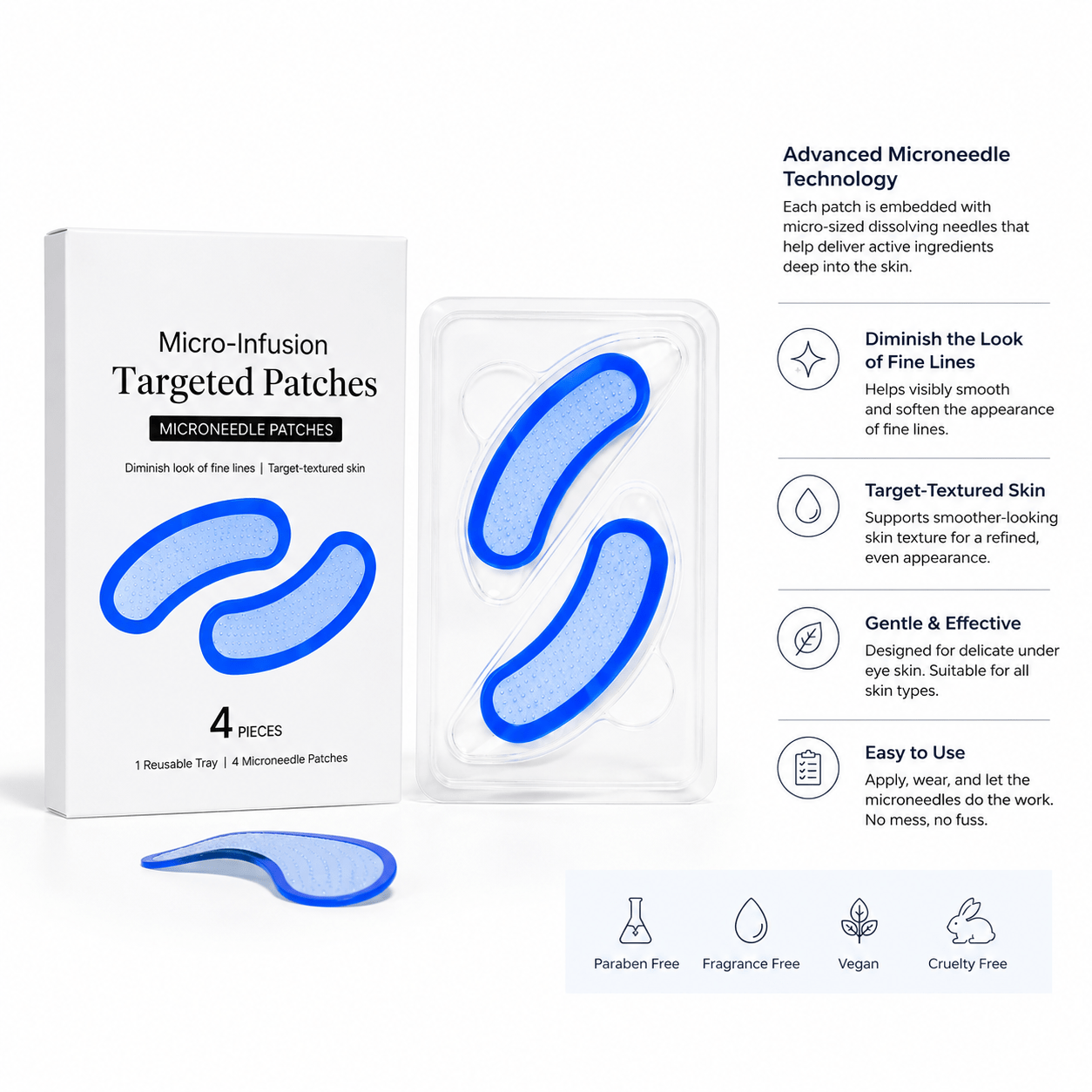 Microneedle Firming Eye Patches