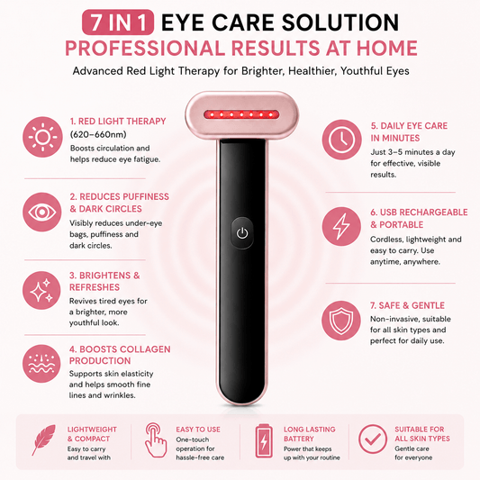 7-in-1 Red Light Therapy Facial Wand