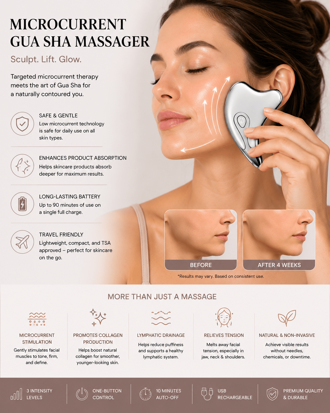 Red & Blue Light Gua Sha tool